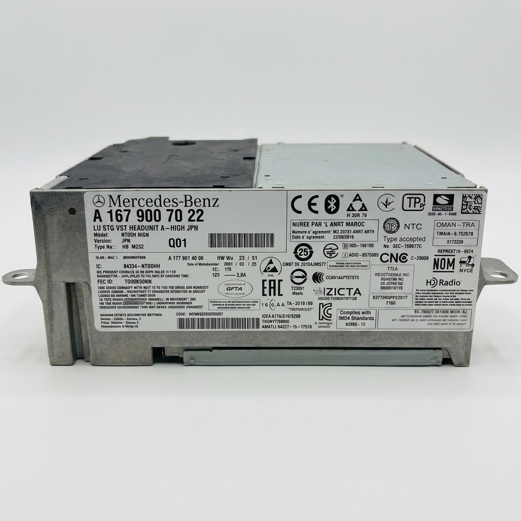 メルセデス・ベンツ NTG6 MBUX ナビユニット 品番ラベル A1679007022